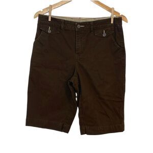 Vintage women’s Bill Blass chocolate brown Bermuda shorts, 6P
